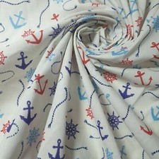 Polycotton Fabric White