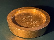 19thC 100 Sovereigns Brass Coin weight BANK use to weigh GOLD Williams of London