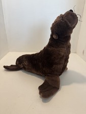 RAVENSDEN 11” BROWN CUDDLY SEA LION PLUSH TOY - GREAT CONDITION