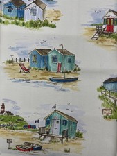 Beach Hut Fabric - Sandbanks