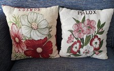 2x PAST TIMES FLORAL CUSHIONS