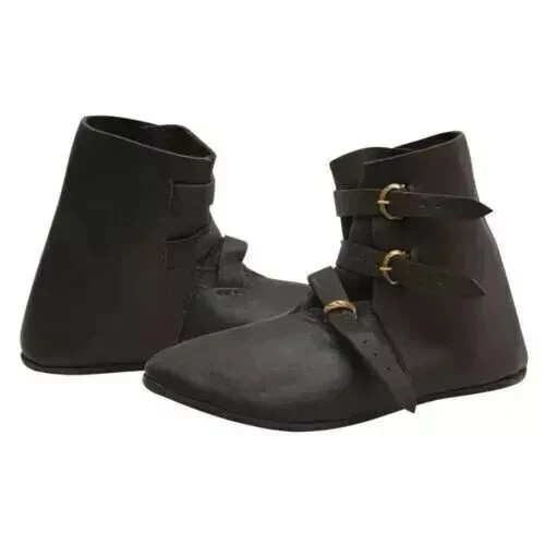 Medieval leather boots mens - leather, boots,