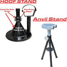 Custom Name Farrier Stand Set Tripod Anvil Hoof Heavy Duty Horse Stand
