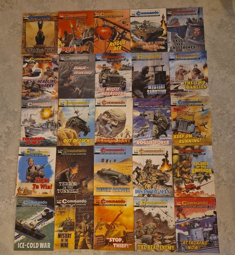 25x commando war comics - ,