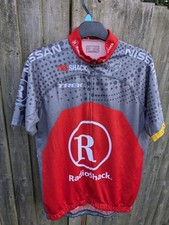 RadioShack Trek T Shirt Men's Sz L Bontrager Livestrong Zip Cycling Jersey  
