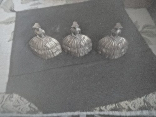 Vintage lady bells - bells, 4"