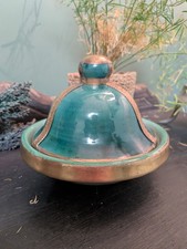 Vintage Green & Gold Glazed