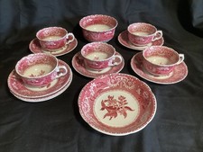 SPODE PINK CAMILLA CUPS AND