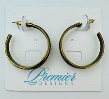 Premier Designs Gold Tone Hoop