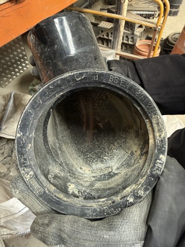Black plastic pipe - black,