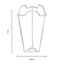 White Shade Carrier for ES E27 screw in Lamp Holder – 5" 6" 7" 9" options