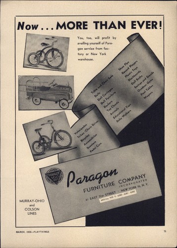 1950 paper paragon toy - 1950,