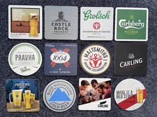 12 x Mixed Beers - Beer Mats