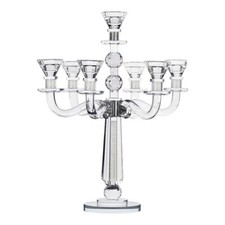 Crystal candelabra with arms - crystal,