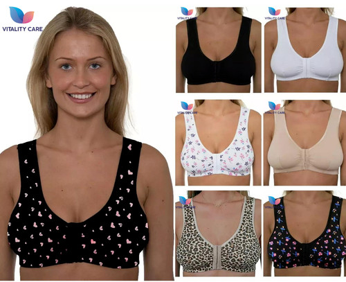 Front fastening bra wireless - front,