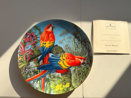 Wedgwood scarlet macaws - wedgwood,