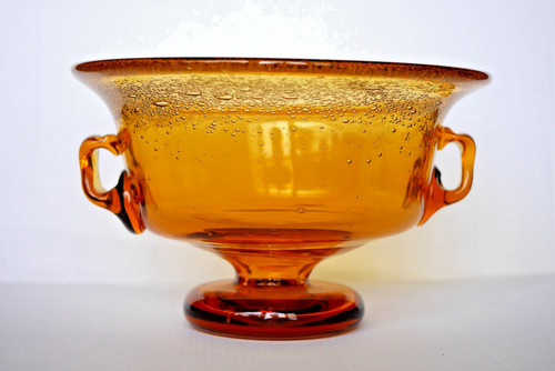 Antique bohemian glass handle - bohemian,