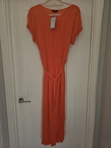 Bnwt orange midi beach - s,