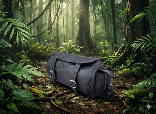 Black genuine goat vintage - black,