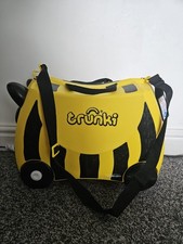 Trunki Kids Suitcase Bee Bernard Bumble Ride On Strap & Key Hand Luggage