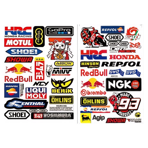 49x stickers sheets - a4,