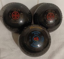 3 X Lawn Bowls Almark Sterling Gold + Henselite Classic II **SEE DESCRIPTION**