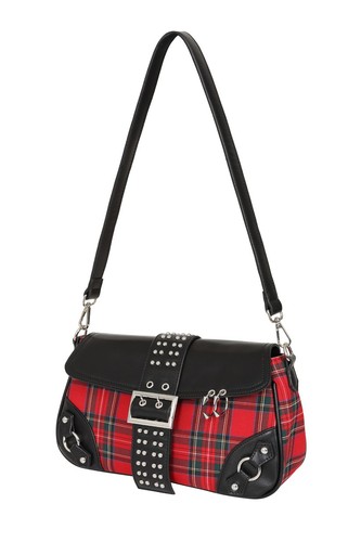 Banned red disorder tartan - red,