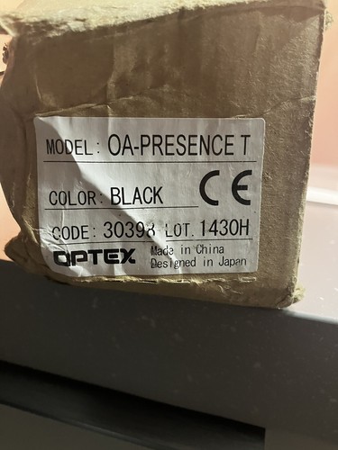 Optex presence black code - t,
