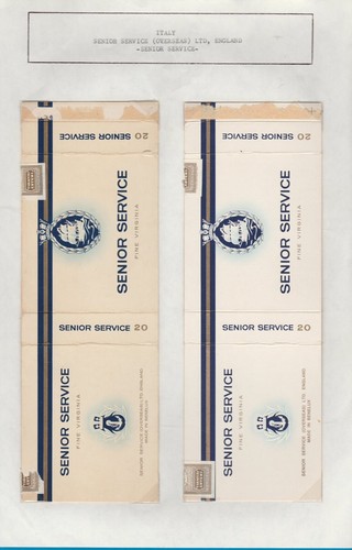 Old empty cigarette packets - old,
