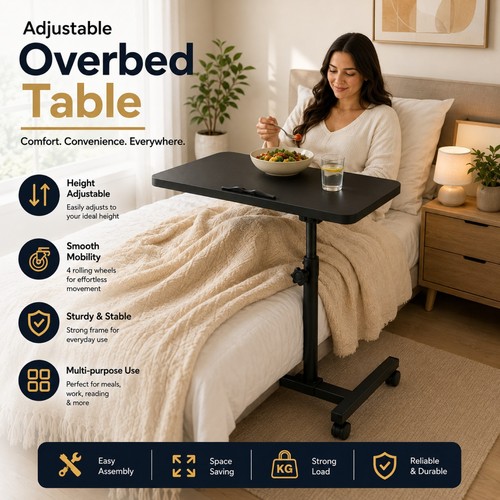 Adjustable mobile overbed - mobile,