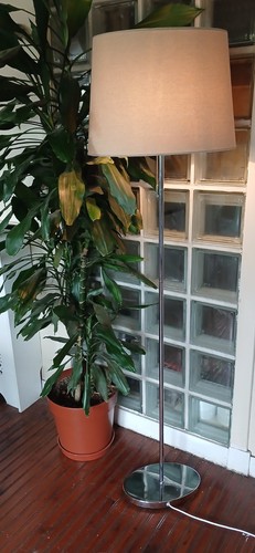 Ikea chrome standard lamp - standard, /