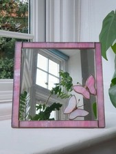 Vintage Stained Glass Pink