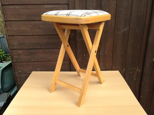 Vintage folding stool mid - vintage,