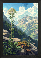 Mountain landscape with tall - mountain,