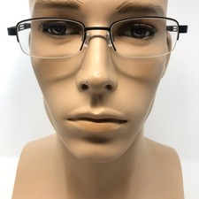 Specsavers Perth Glasses Frames Black Half Rim Eyeglasses Spectacles Frame Only