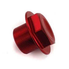 Steering stem nut - steering, red