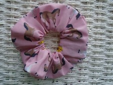 Pink Horse Hair Scrunchie