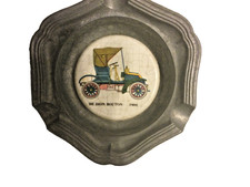 Vintage pewter dishashtray car De Dion Bouton 1904 stamped touchmark Fredenhagen