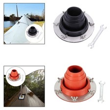 Silicone Tent Stove Jack Flexible Tent Flue Flashing for Yurt Shed Log Cabin