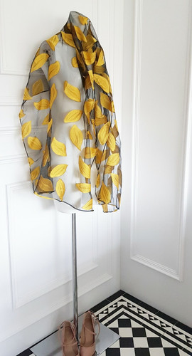 Ladies gold scarf - ladies,