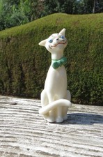 Arcadian Crested China, Comical Cat with Blue Beaded Eyes & Bow Tie - Cromer