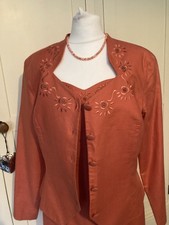 Vintage Laura Ashley Dress And Jacket Wedding/Special Occasion Outfit Size 12/14