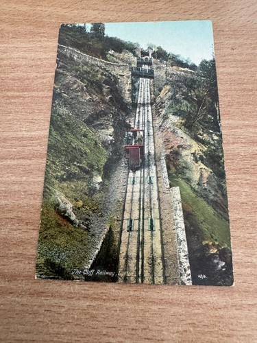 Postcard the cliff railway - cliff,