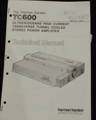 Harman kardon tc600 high - tc600,