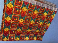 red phulkari punjabi suit with