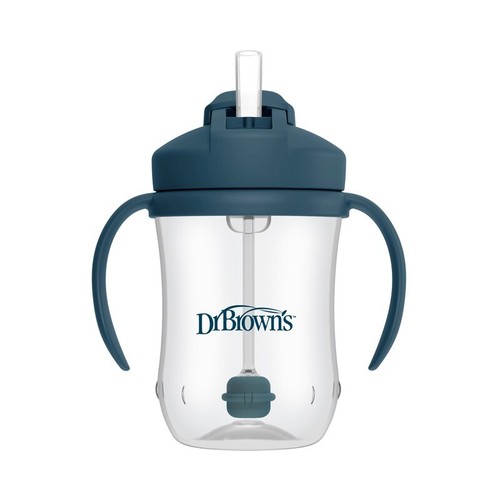 Brown straw cup - dr, navy