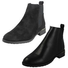 Ladies Spot On Low Heel Wide