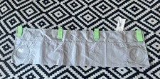 IKEA Horizontal Fabric Pockets Hanging Organiser Grey & Green