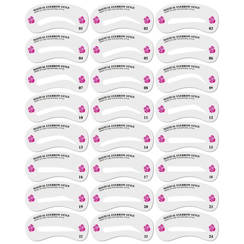 Style eyebrow stencils - 24,