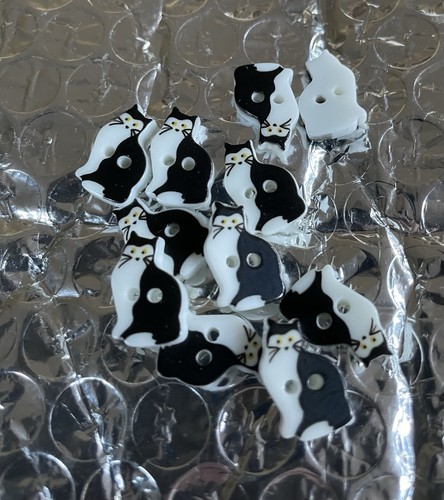 Set black white cat - &,